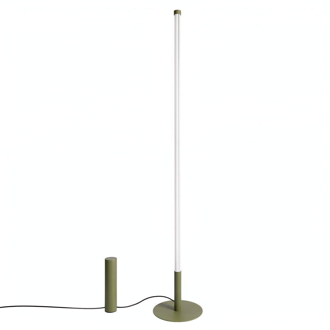 Lampadaire TRANG vert olive vue d'ensemble