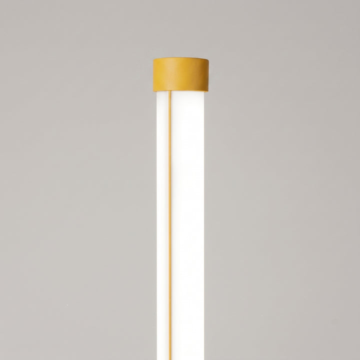 Lampadaire TRANG jaune détail du sommet du tube