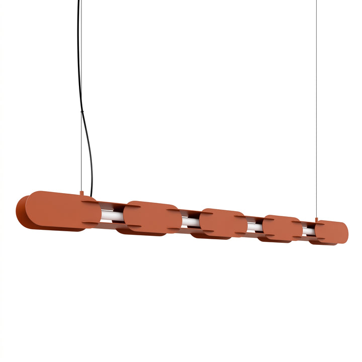 Suspension CHAIN ocre rouge vue d'ensemble