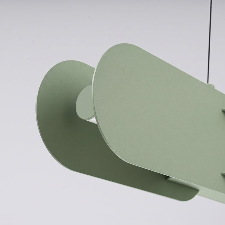 Suspension CHAIN vert olive détail d'un maillon