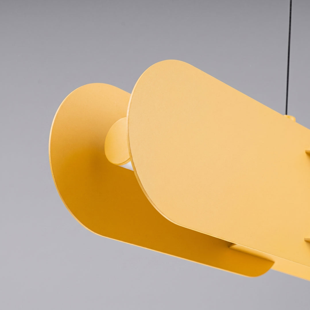Suspension CHAIN jaune détail d'un maillon