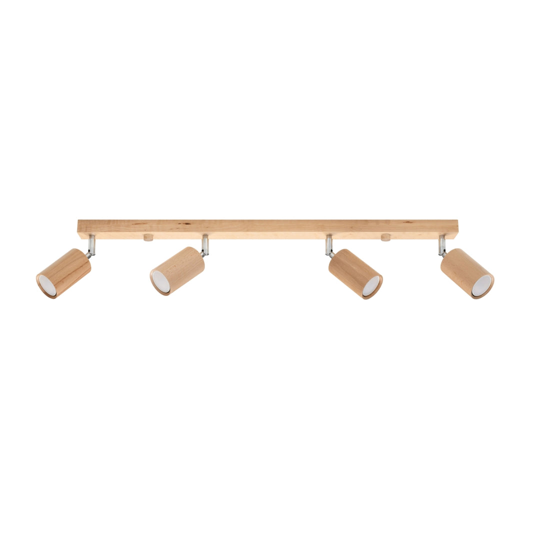 Luminaire Plafonnier | BERG 4 (Bois Naturel)