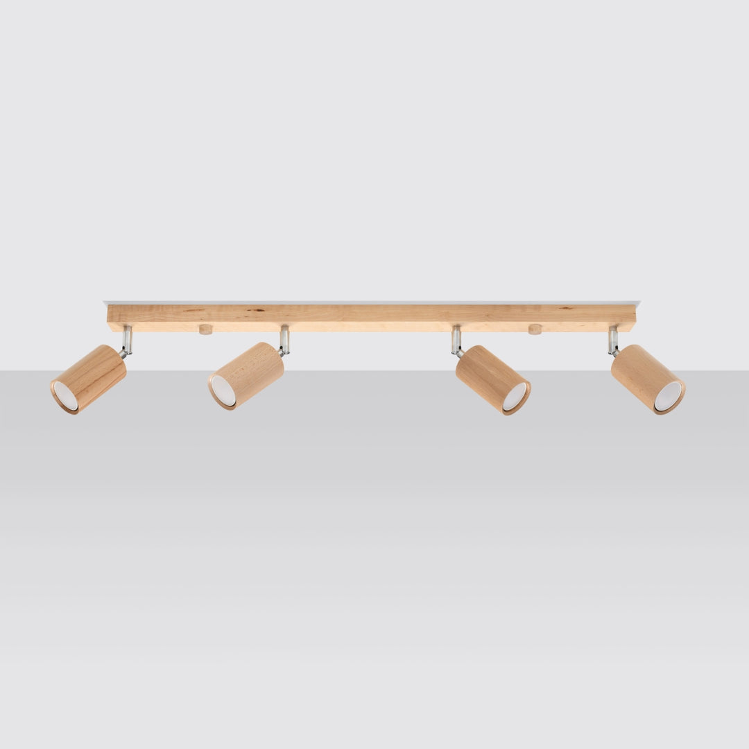 Luminaire Plafonnier | BERG 4 (Bois Naturel)