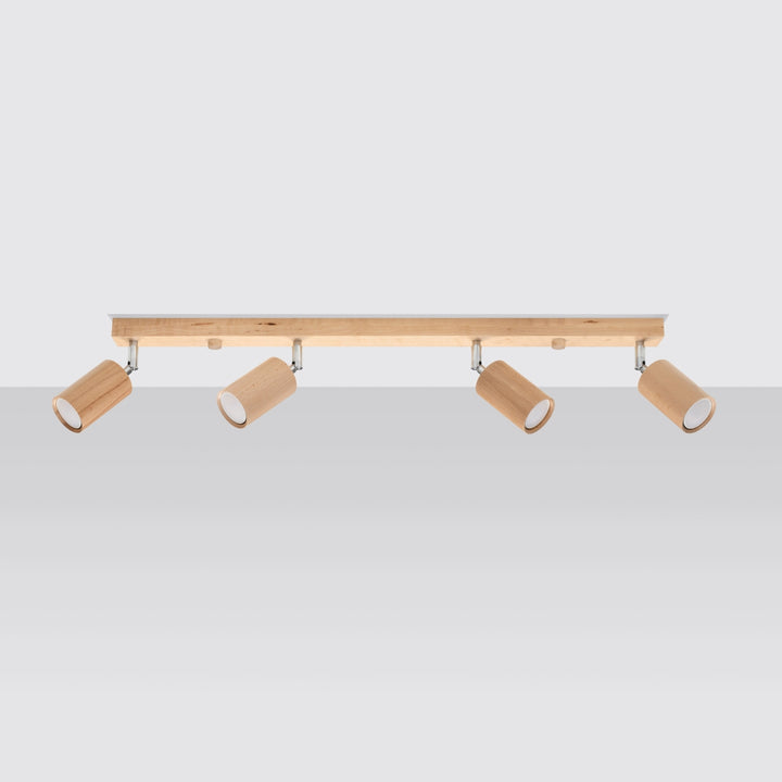 Luminaire Plafonnier | BERG 4 (Bois Naturel)