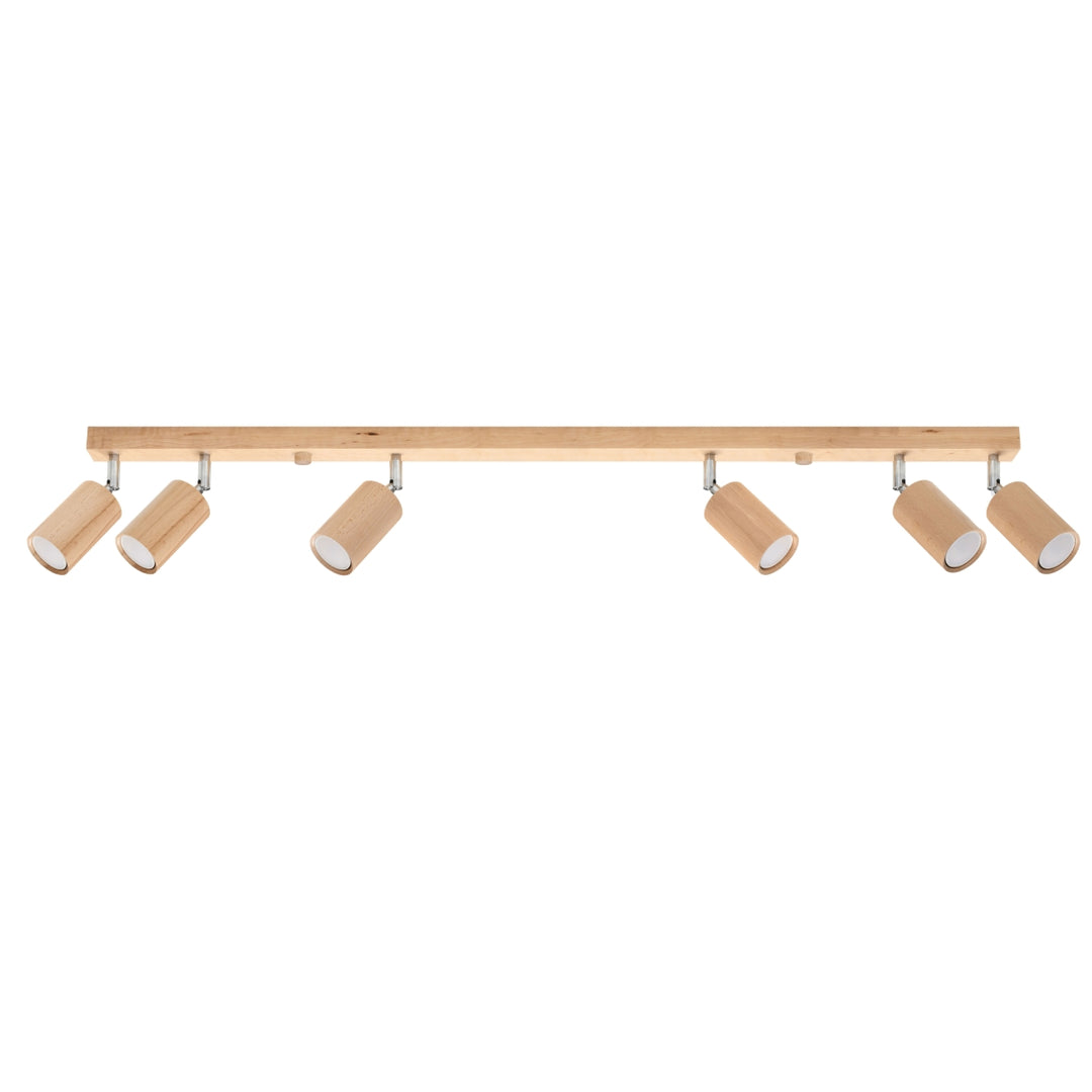 Luminaire Plafonnier | BERG 6 (Bois Naturel)