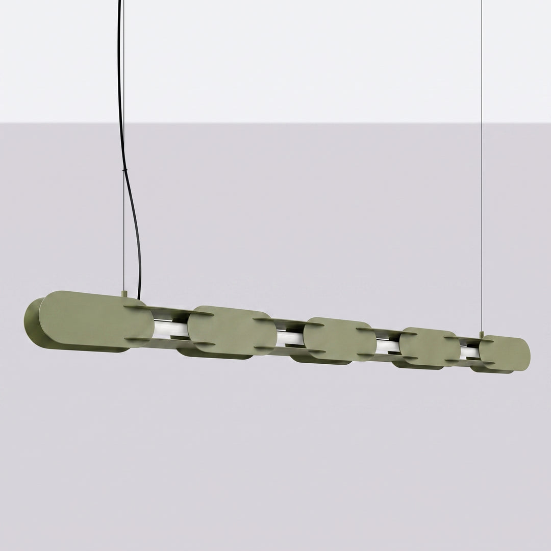 Suspension CHAIN vert olive éteinte, suspendue