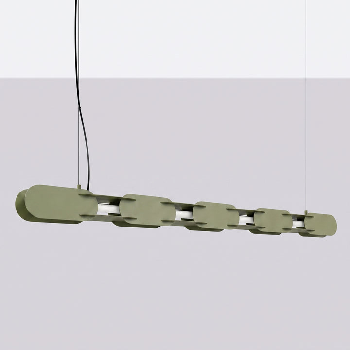 Suspension CHAIN vert olive éteinte, suspendue