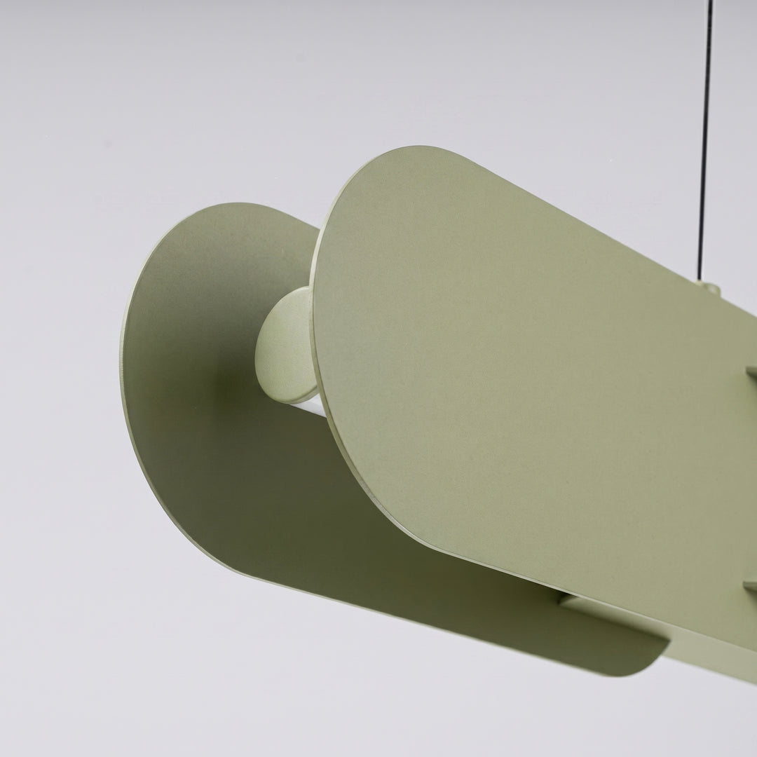 Suspension CHAIN vert olive détail d'un maillon