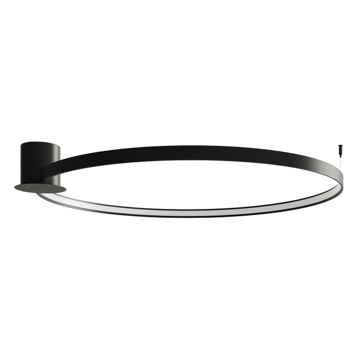 Plafonnier anneau RIO noir vue d'ensemble