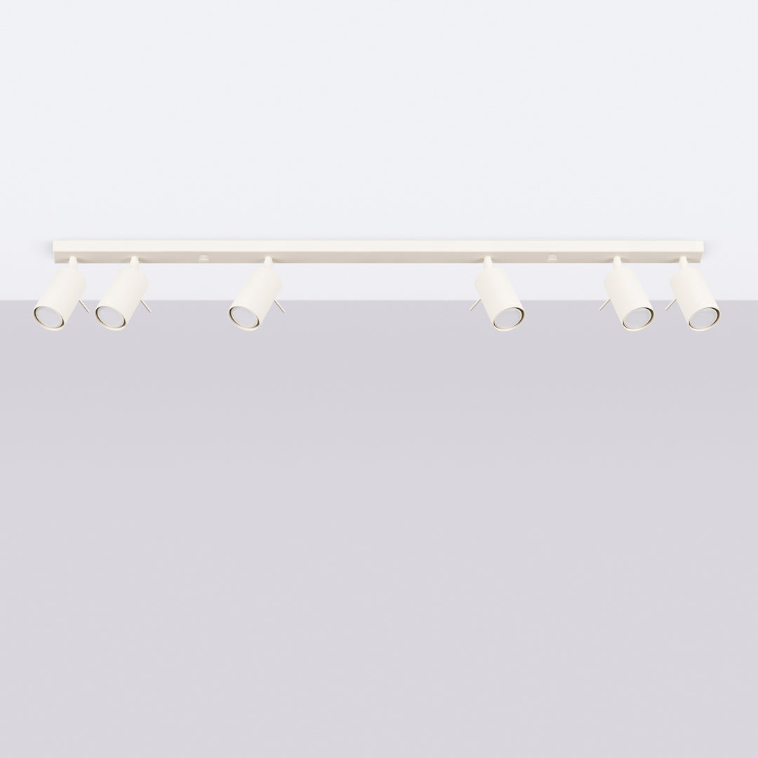 Luminaire Plafonnier beige éteinte, vue rapprochée