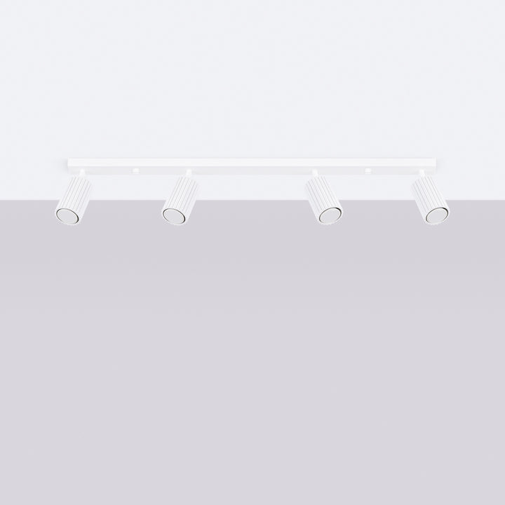 Luminaire Plafonnier blanc éteinte, vue rapprochée