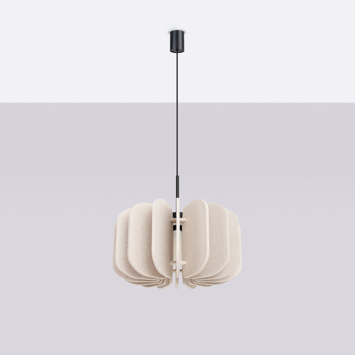 Suspension beige/noir éteinte