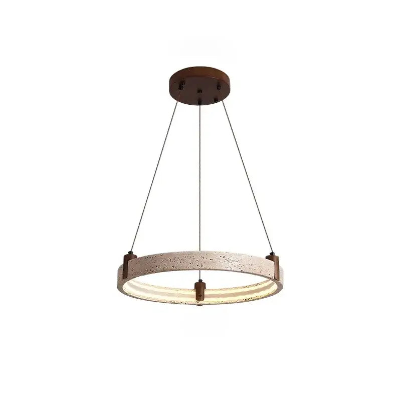 Suspension led design moderne élégant marron beige chic