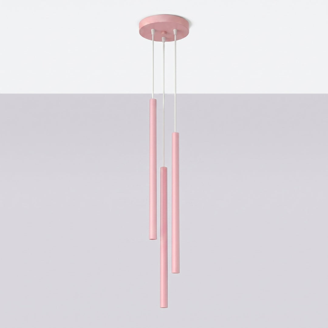 Suspension tube fin rose éteinte