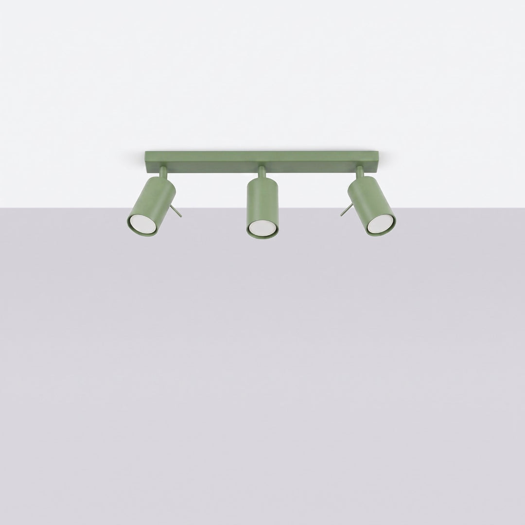Luminaire Plafonnier sauge éteinte, vue rapprochée
