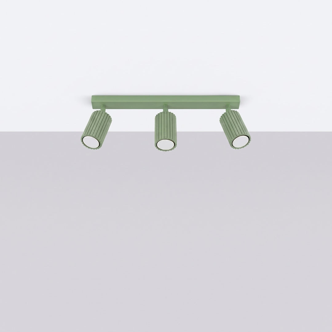 Luminaire Plafonnier sauge éteinte, vue rapprochée