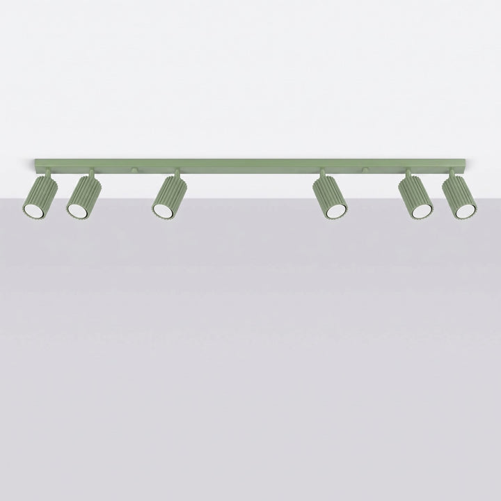 Luminaire Plafonnier sauge éteinte, vue rapprochée