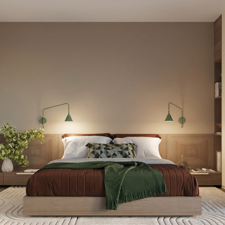 Applique Murale vert olive dans un intérieur contemporain