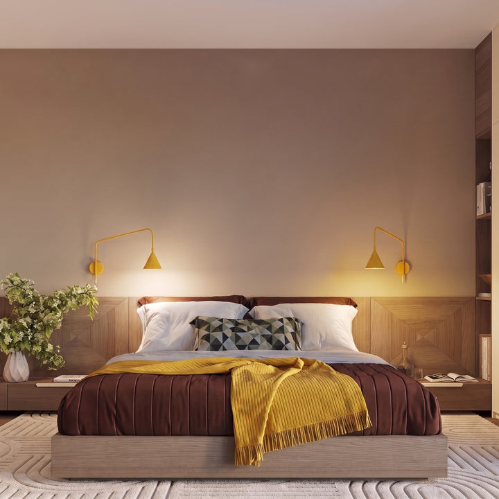 Applique Murale jaune dans un intérieur contemporain