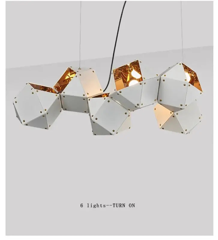 Suspension luminaire géométrique moderne ajustable chic