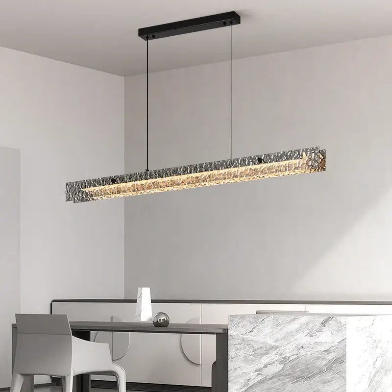Suspension luminaire design moderne en métal argenté chic