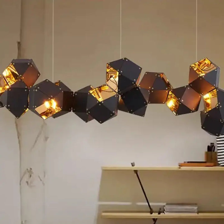 Suspension luminaire géométrique moderne ajustable chic