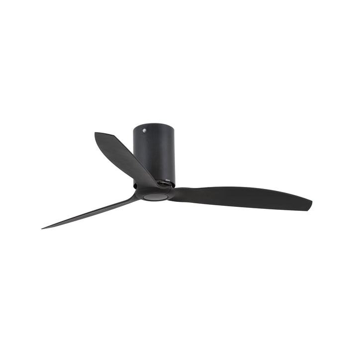 Ventilateur Mini Tube Fan noir mat aux pales noires de Faro Barcelona