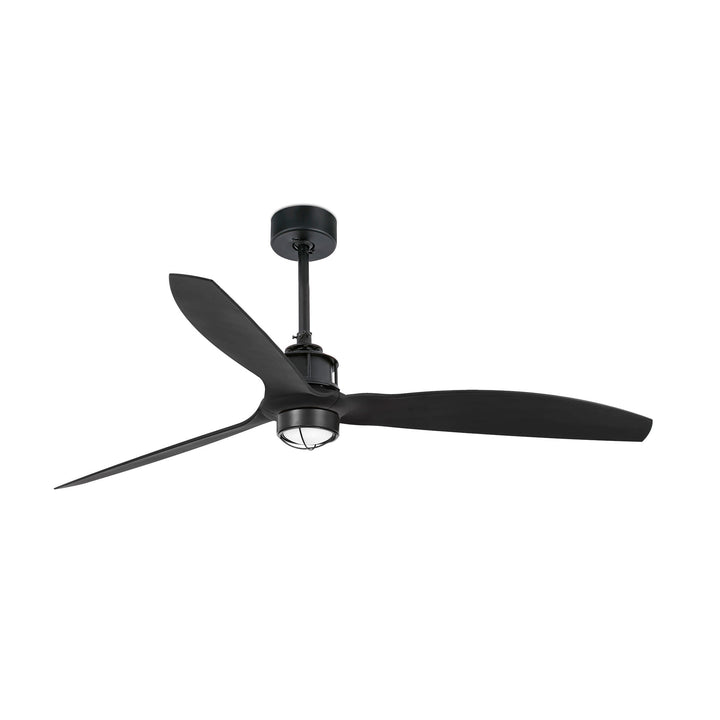 Ventilateur de plafond Just Fan noir mat avec lumière LED