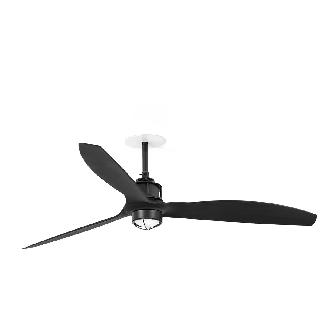 Ventilateur de plafond encastré Just Fan Recessed noir mat avec lumière LED