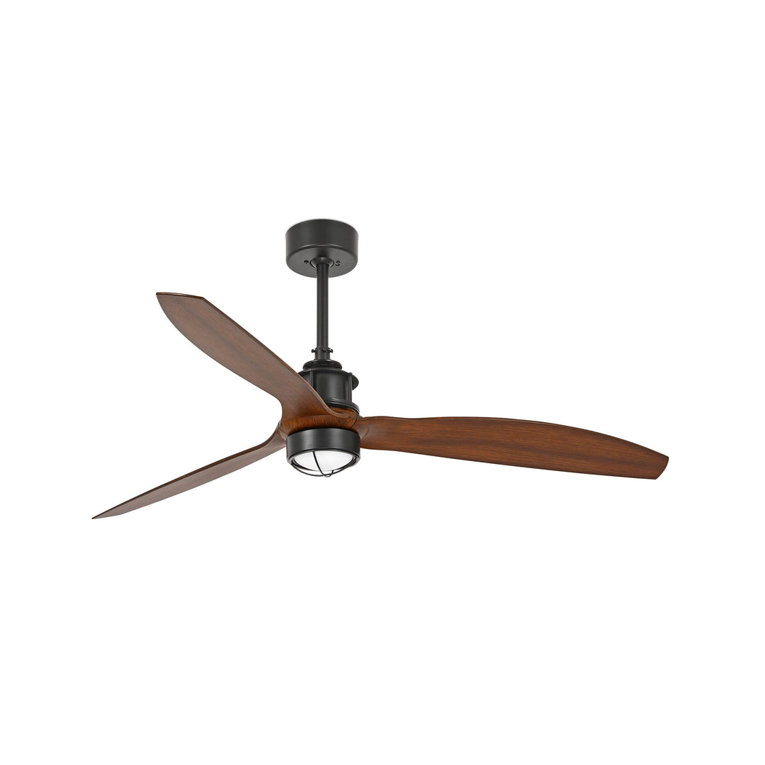 Ventilateur de plafond Just Fan noir et noyer avec lumière LED