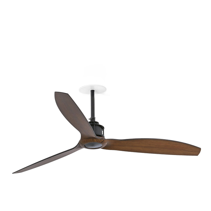 Ventilateur de plafond encastré Just Fan Recessed noir et noyer