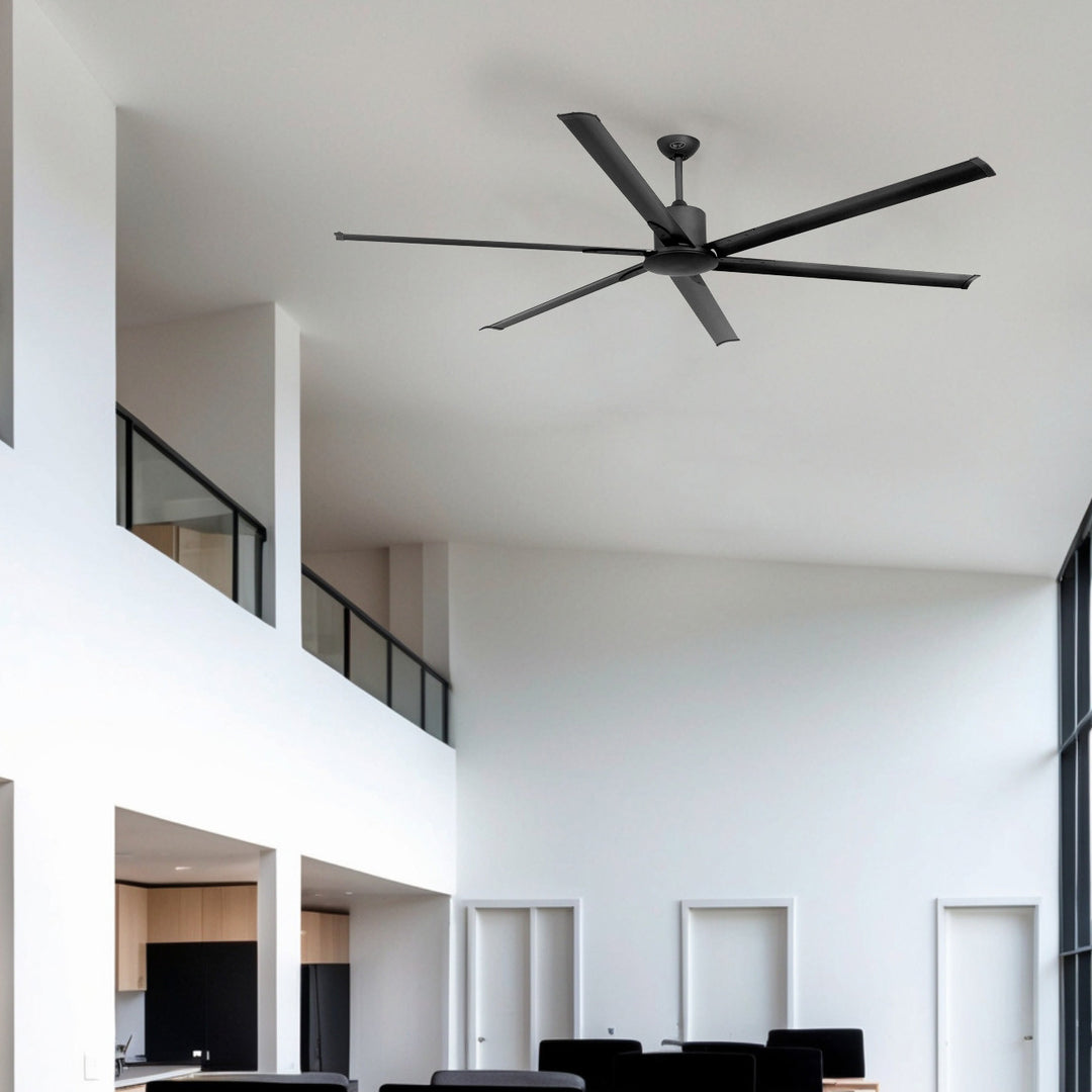 Ventilateur de plafond Andros XXL noir en situation