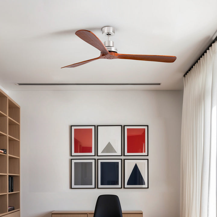 Ventilateur Lantau XL, pales noyer, dans un intérieur