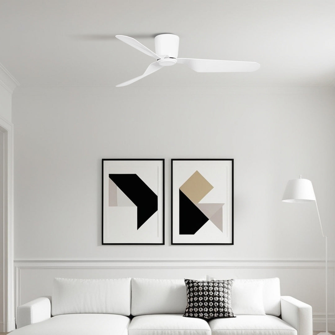 Ventilateur de plafond Pemba blanc en situation