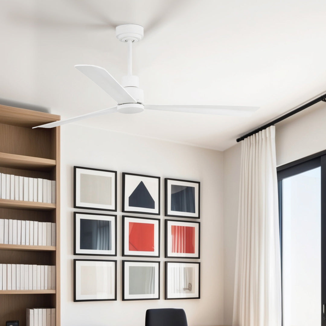 Ventilateur de plafond Nassau blanc en situation