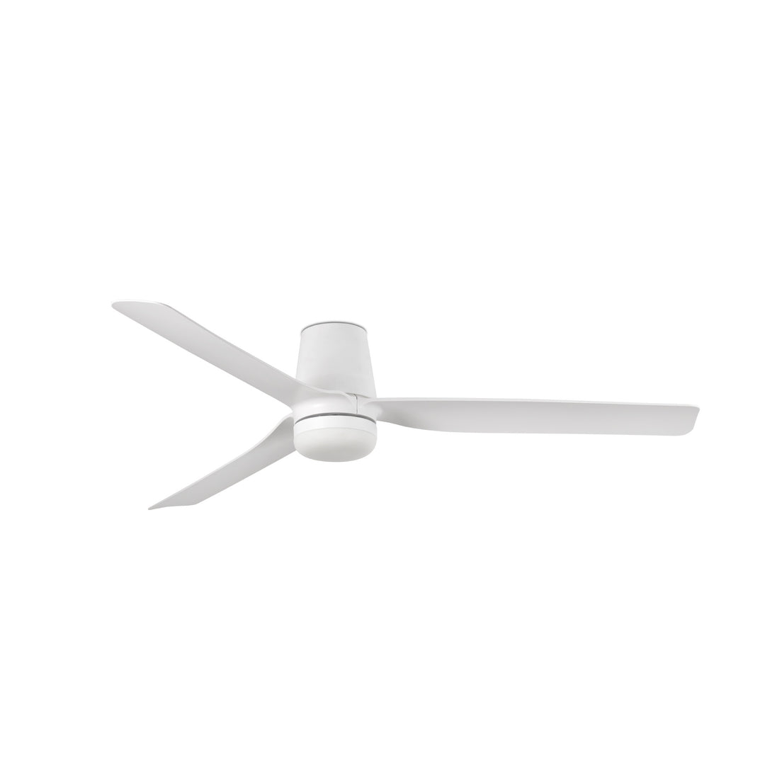 Ventilateur de plafond Punt Tub blanc avec lumière LED 18 W