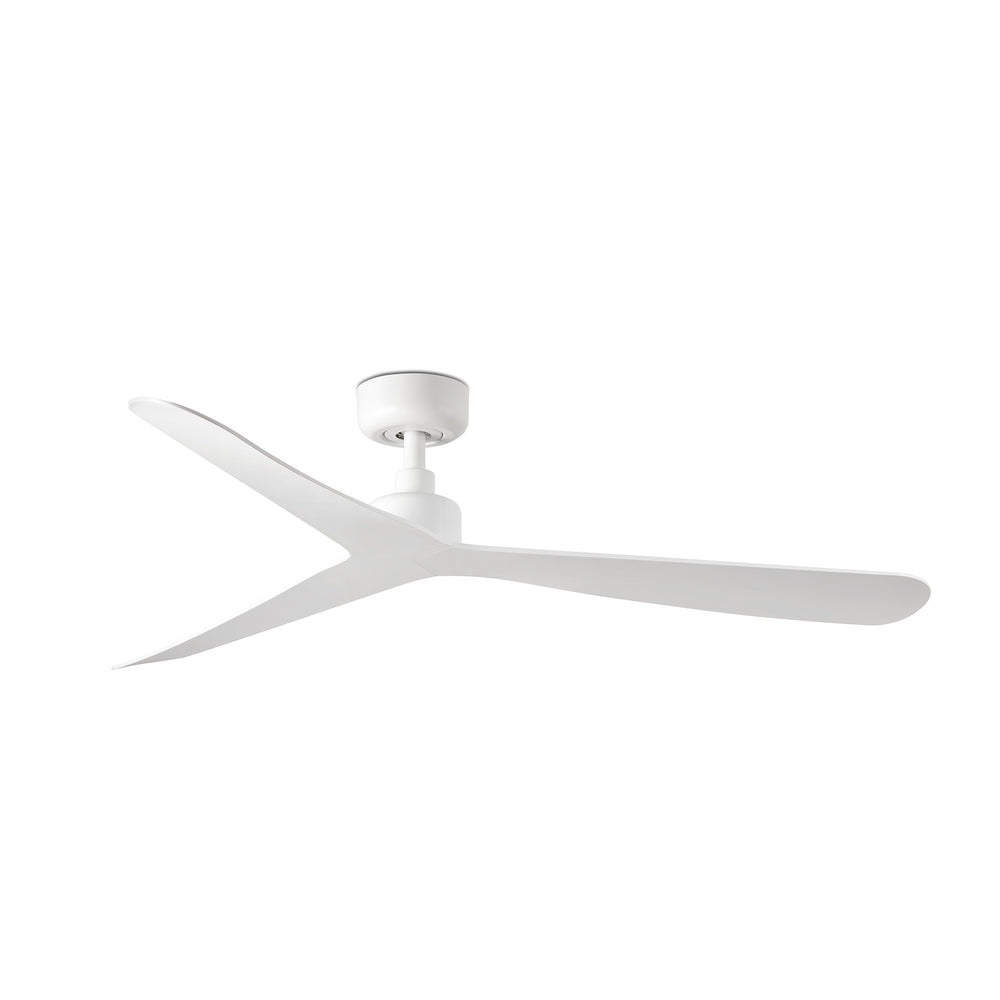 Ventilateur de plafond Rocker blanc, pales blanches, version standard
