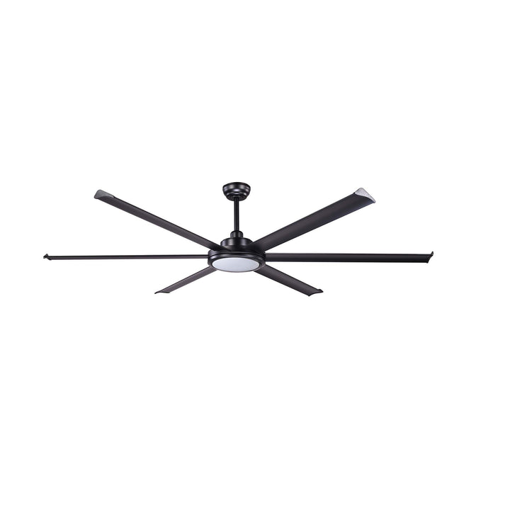 Ventilateur de plafond Rotterdam Ø 200 cm noir avec lumière LED de Faro Barcelona