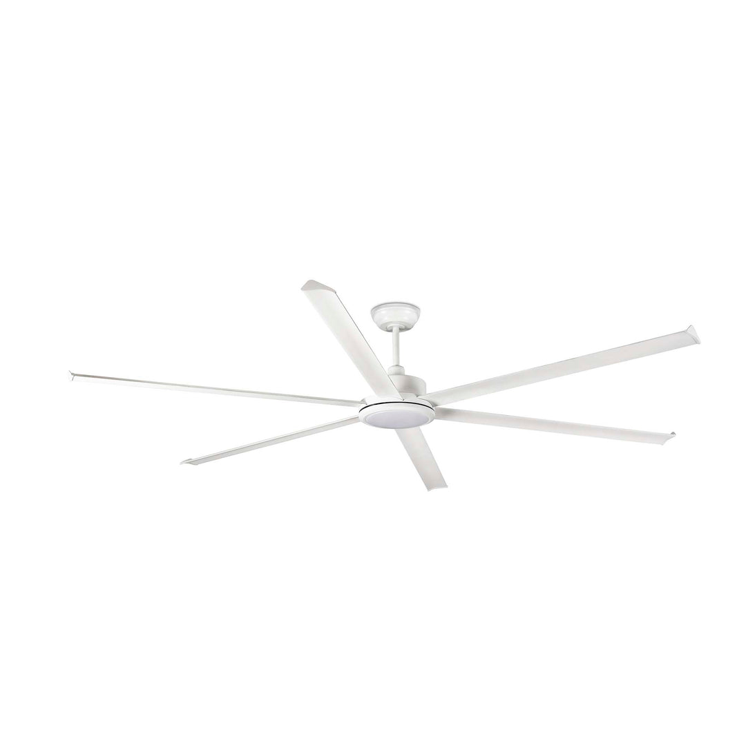 Ventilateur de plafond Rotterdam Ø 250 cm blanc avec lumière LED de Faro Barcelona