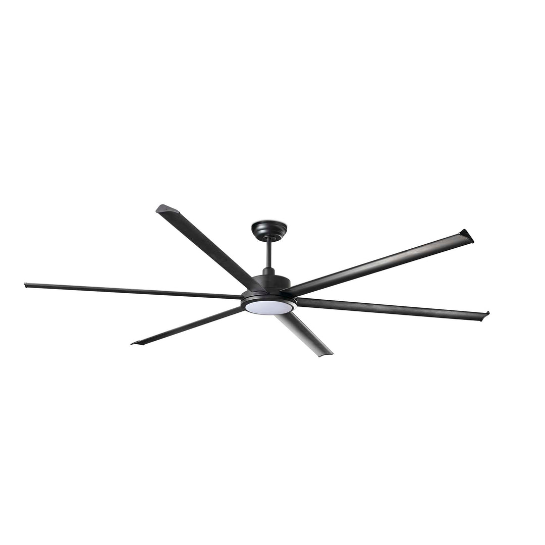 Ventilateur de plafond Rotterdam Ø 250 cm noir avec lumière LED de Faro Barcelona