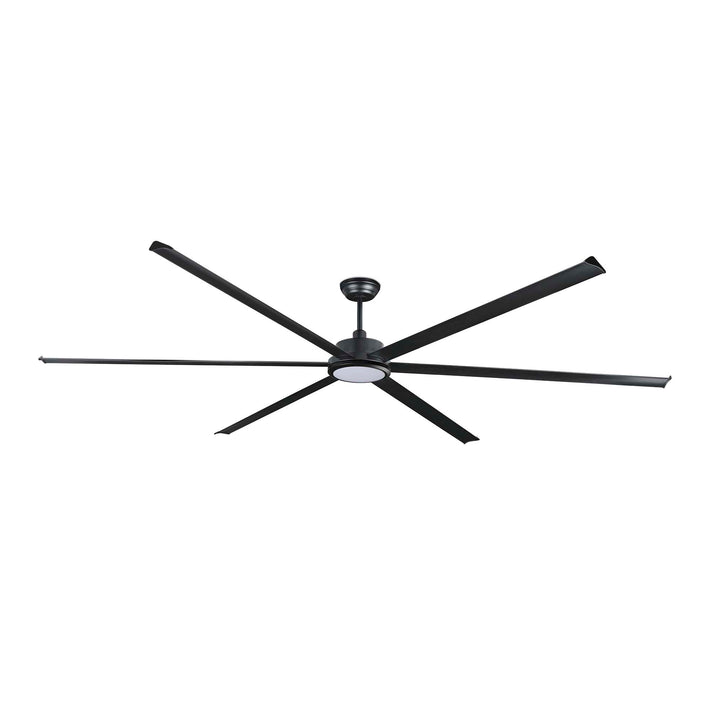 Ventilateur de plafond Rotterdam Ø 300 cm noir avec lumière LED de Faro Barcelona