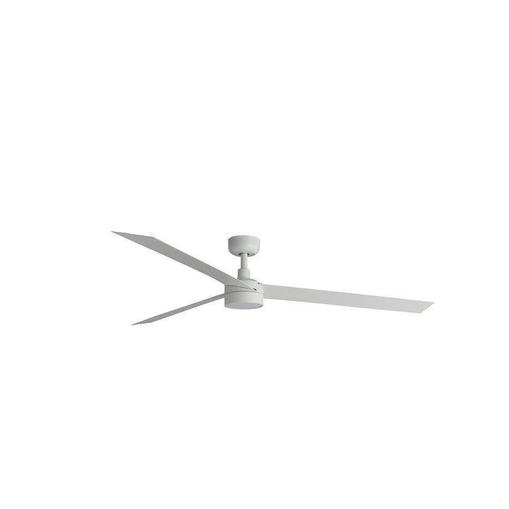 Ventilateur de plafond Cruiser 160 cm blanc avec lumière LED opale de Faro Barcelona