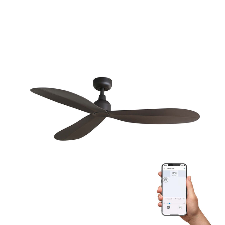 Ventilateur de plafond Palma marron Wi-Fi de Faro Barcelona