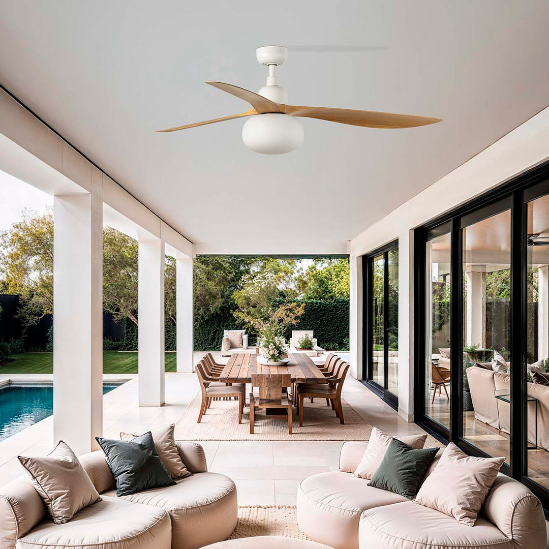 Ventilateur de plafond Outwood dans un intérieur