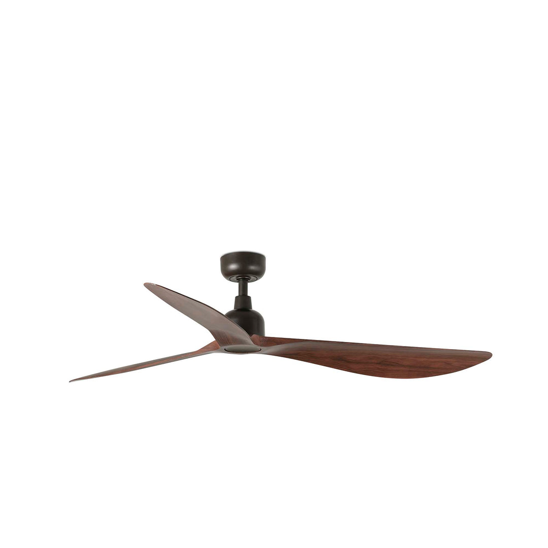 Ventilateur de plafond Outwood marron aux pales noyer de Faro Barcelona