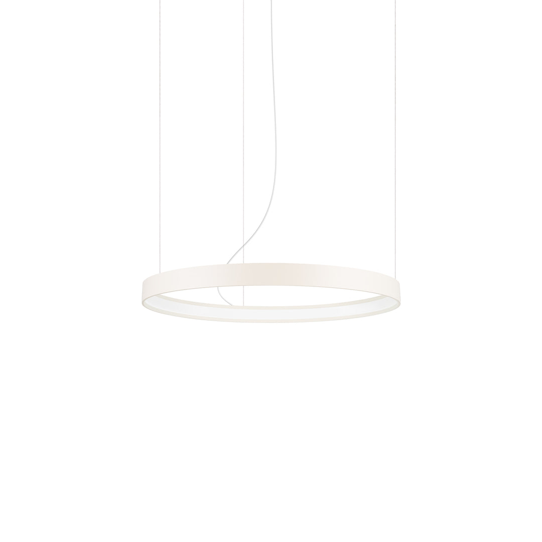 Lustre anneau RIO beige vue d'ensemble