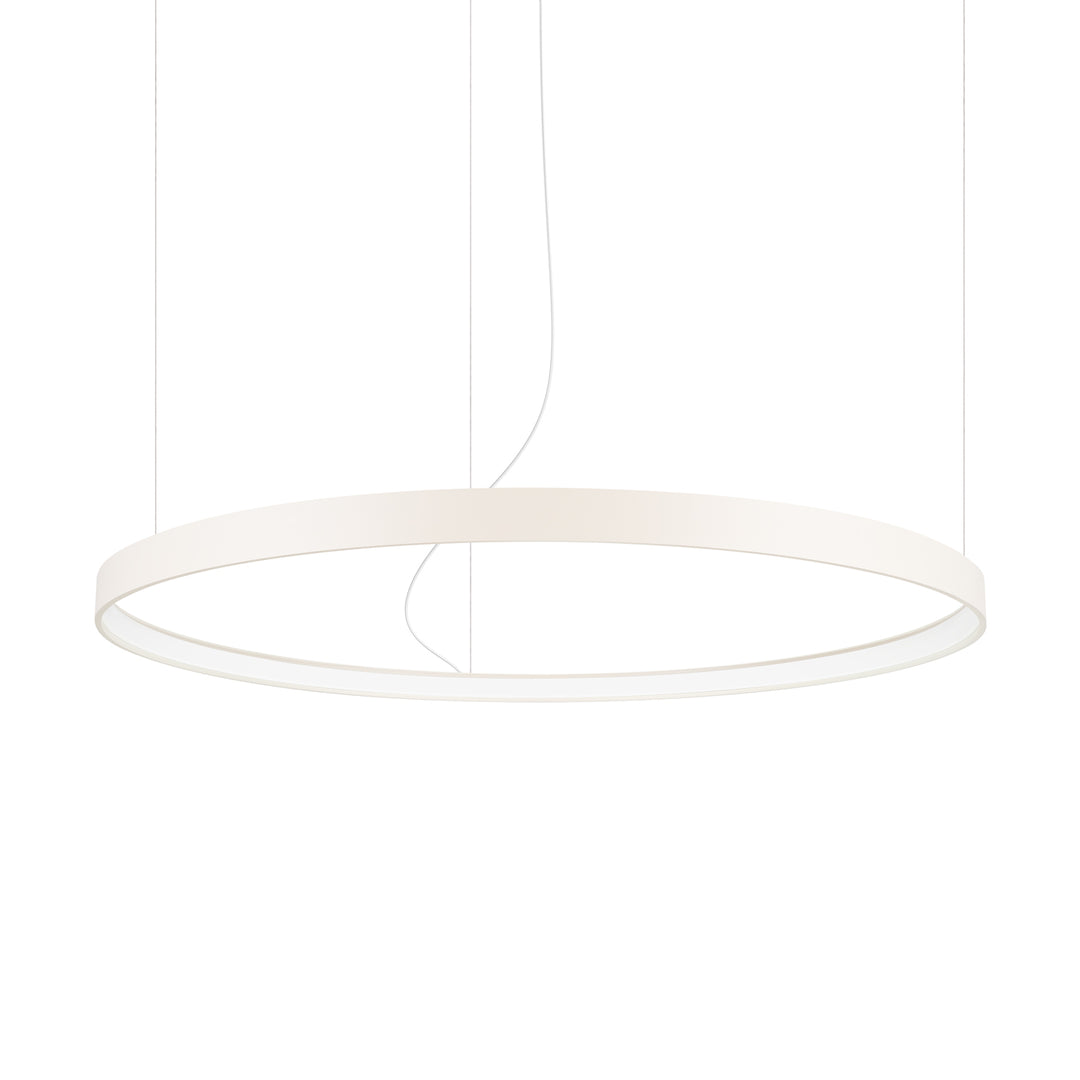 Lustre anneau RIO beige vue d'ensemble