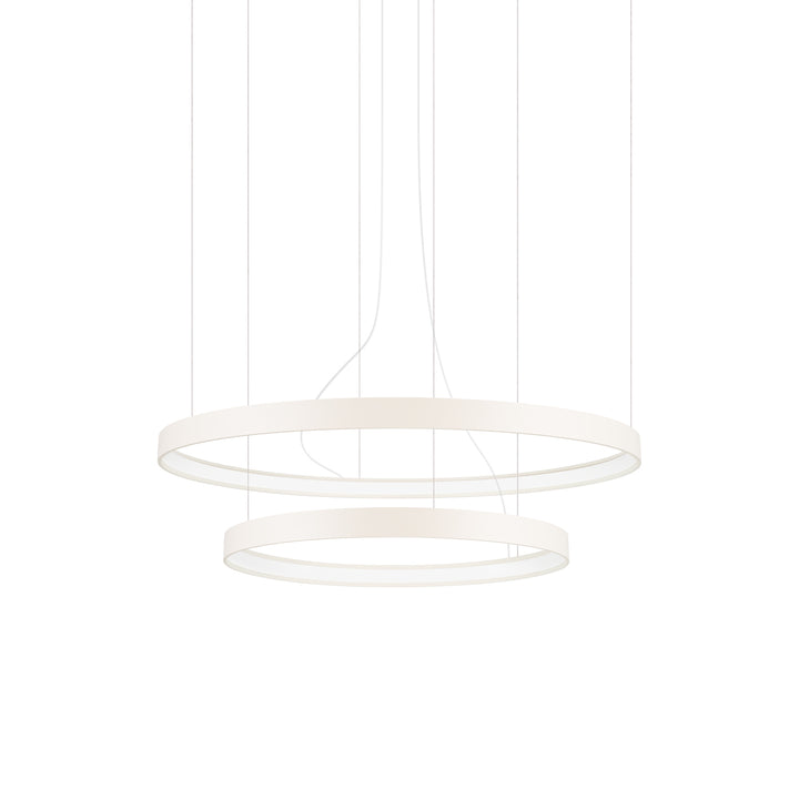 Lustre anneau RIO beige vue d'ensemble