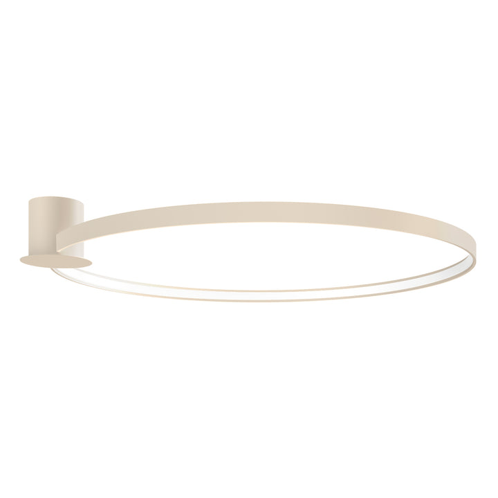 Plafonnier anneau RIO beige vue d'ensemble