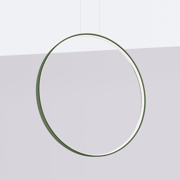 Suspension anneau RIO vert olive éteinte, suspendue